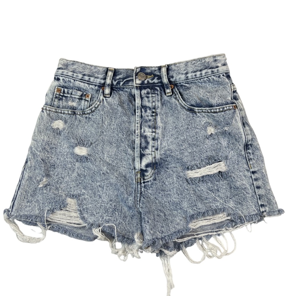 PacSun Ultra High-Rise Vintage Jean Shorts Distressed, Size 26